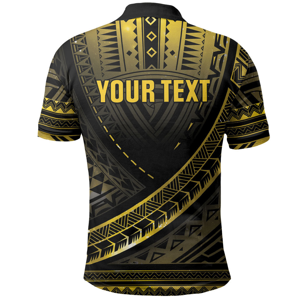 Personalised Polynesia Childhood Cancer Support Polo Shirt You Are Stronger Than Cancer