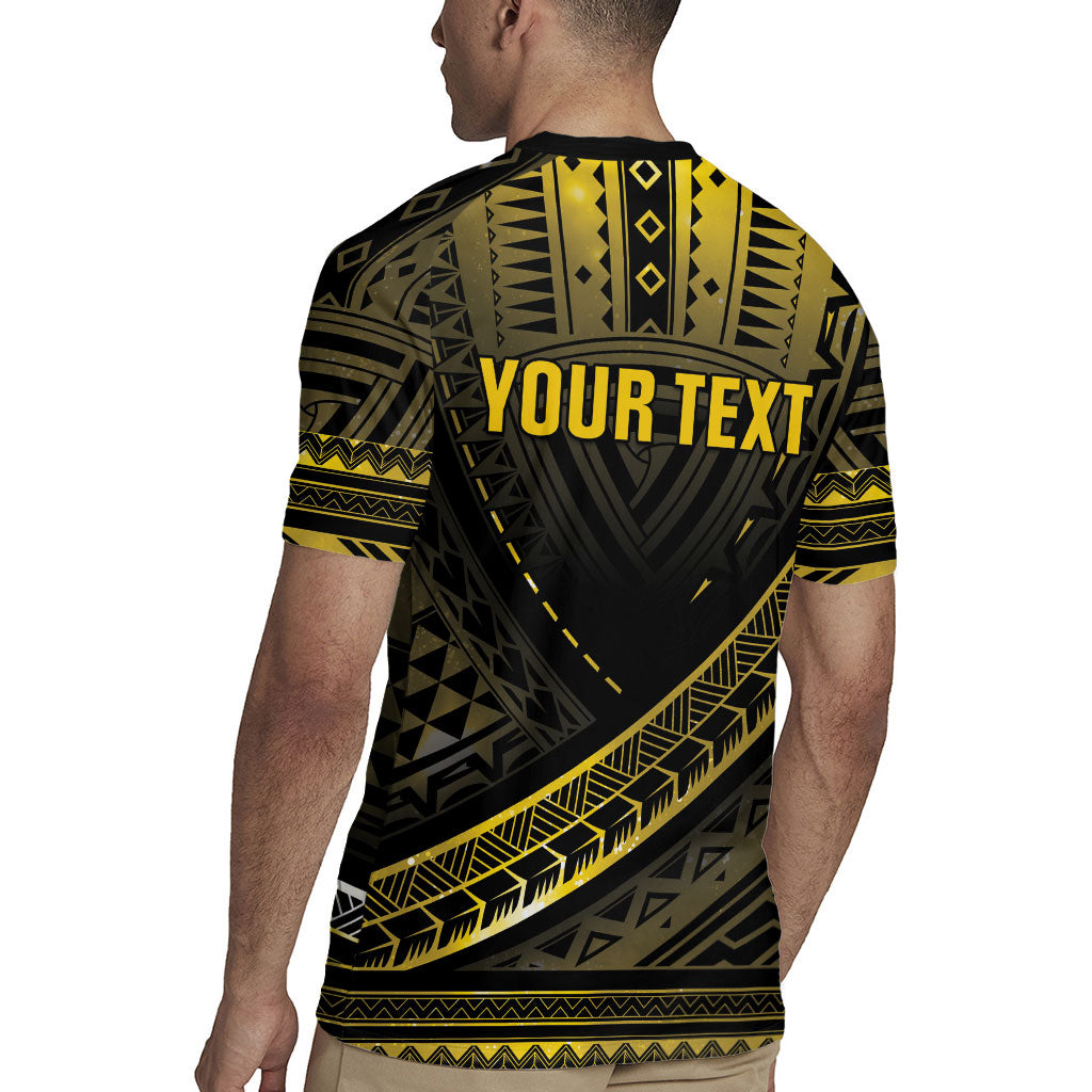 Personalised Polynesia Childhood Cancer Support Rugby Jersey You Are Stronger Than Cancer