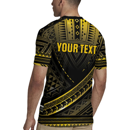 Personalised Polynesia Childhood Cancer Support Rugby Jersey You Are Stronger Than Cancer