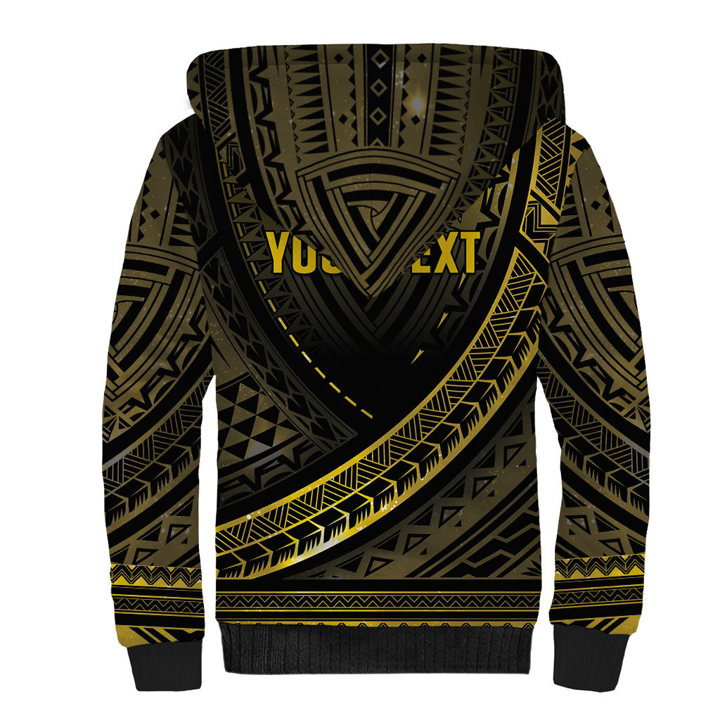 Personalised Polynesia Childhood Cancer Support Sherpa Hoodie You Are Stronger Than Cancer