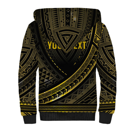 Personalised Polynesia Childhood Cancer Support Sherpa Hoodie You Are Stronger Than Cancer