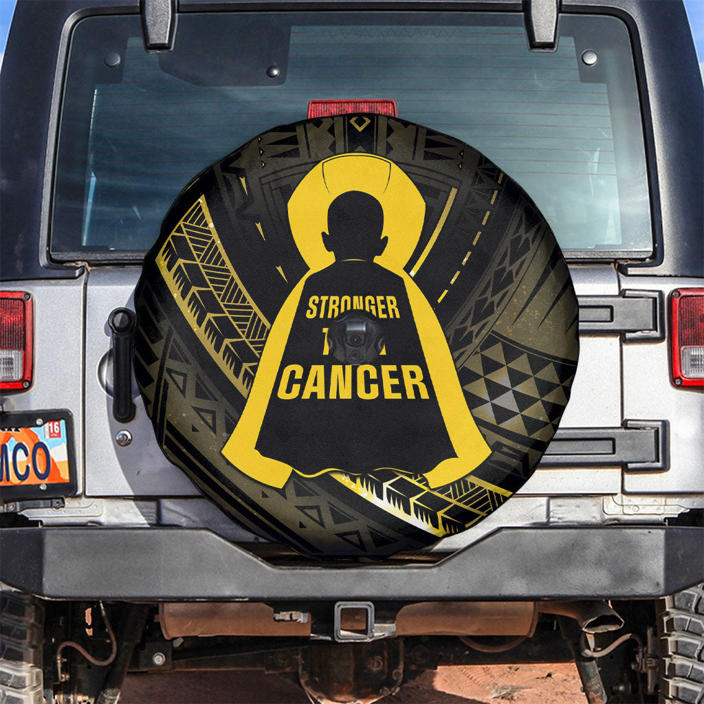 Polynesia Childhood Cancer Support Spare Tire Cover You Are Stronger Than Cancer
