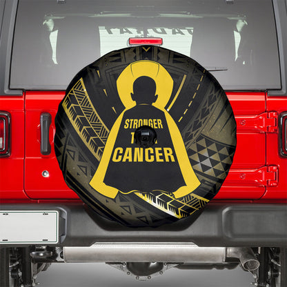 Polynesia Childhood Cancer Support Spare Tire Cover You Are Stronger Than Cancer