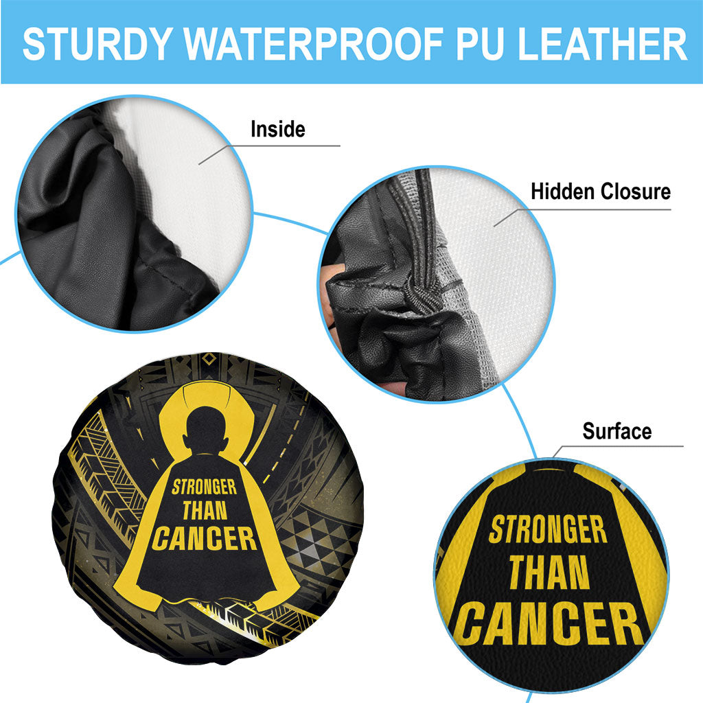 Polynesia Childhood Cancer Support Spare Tire Cover You Are Stronger Than Cancer