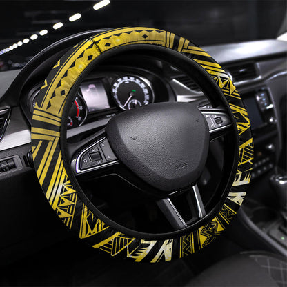 Polynesia Childhood Cancer Support Steering Wheel Cover You Are Stronger Than Cancer