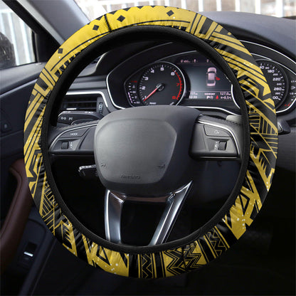 Polynesia Childhood Cancer Support Steering Wheel Cover You Are Stronger Than Cancer