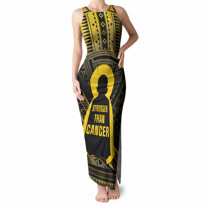Personalised Polynesia Childhood Cancer Support Tank Maxi Dress You Are Stronger Than Cancer
