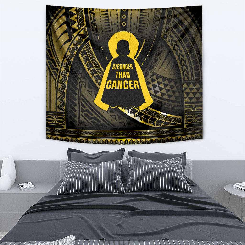 Polynesia Childhood Cancer Support Tapestry You Are Stronger Than Cancer