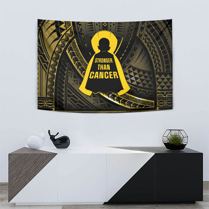 Polynesia Childhood Cancer Support Tapestry You Are Stronger Than Cancer