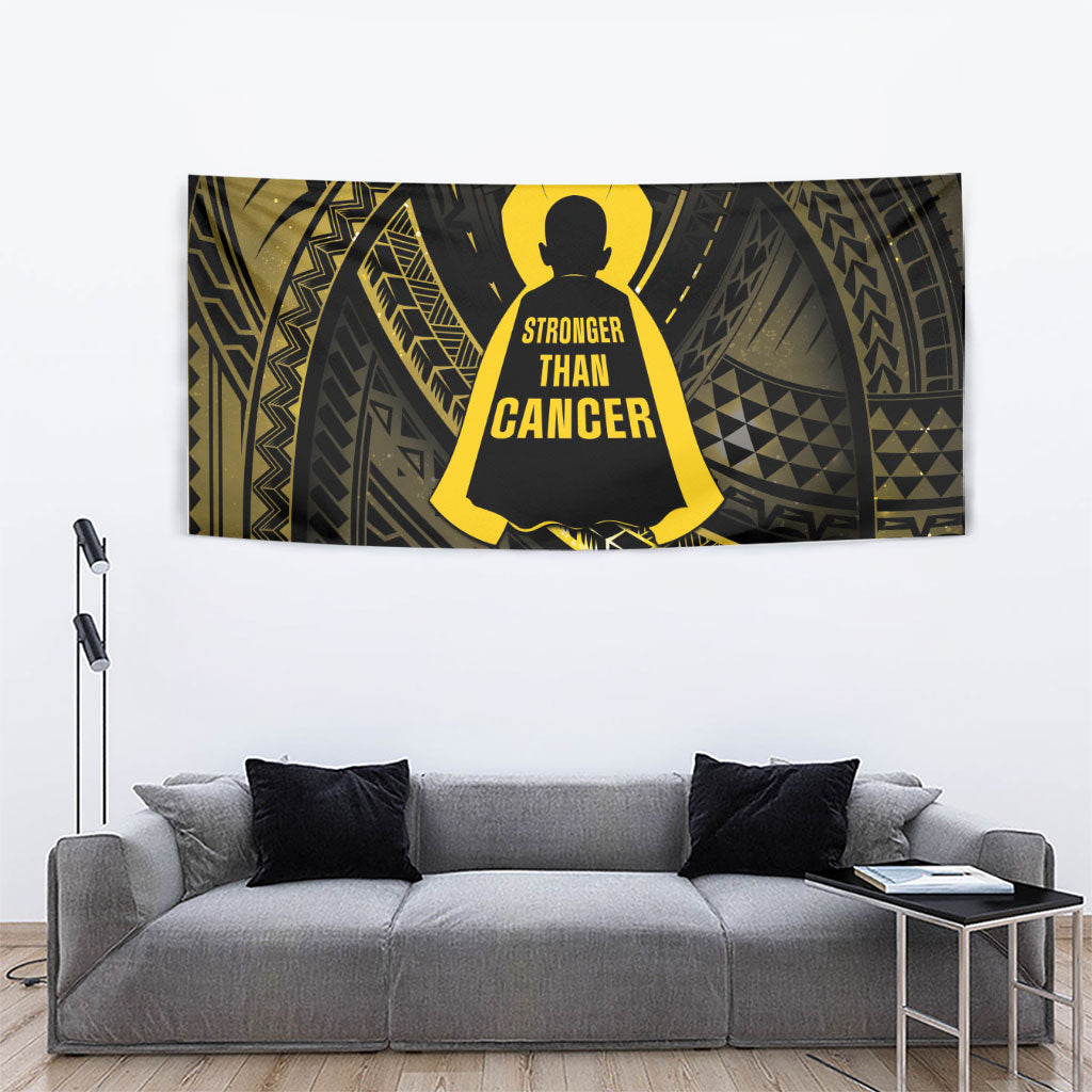 Polynesia Childhood Cancer Support Tapestry You Are Stronger Than Cancer