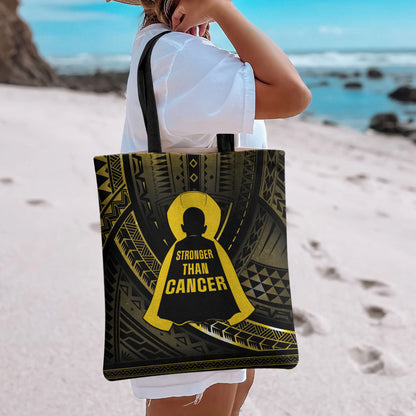 Polynesia Childhood Cancer Support Tote Bag You Are Stronger Than Cancer