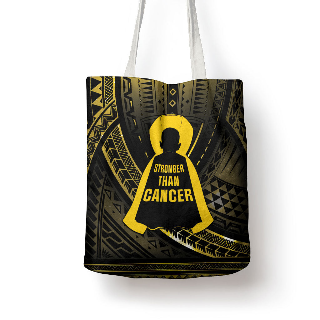Polynesia Childhood Cancer Support Tote Bag You Are Stronger Than Cancer