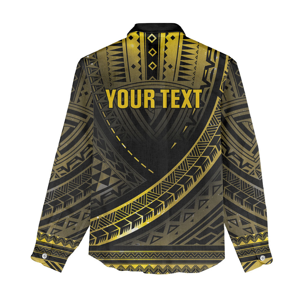 Personalised Polynesia Childhood Cancer Support Women Casual Shirt You Are Stronger Than Cancer