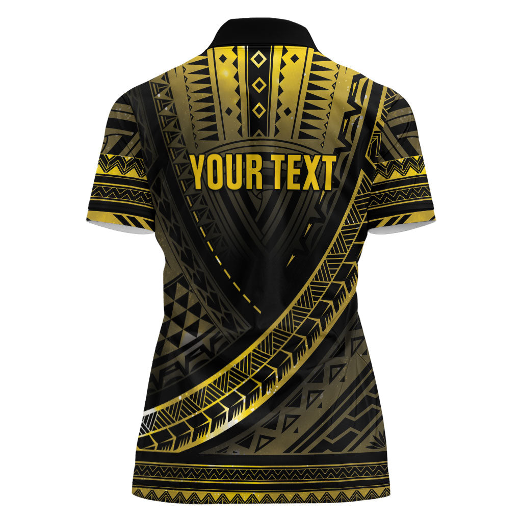Personalised Polynesia Childhood Cancer Support Women Polo Shirt You Are Stronger Than Cancer