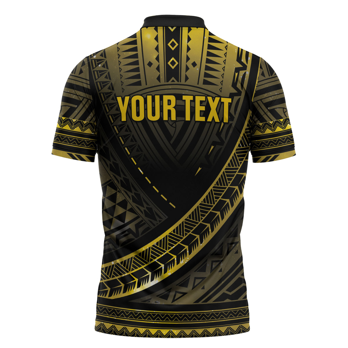 Personalised Polynesia Childhood Cancer Support Zipper Polo Shirt You Are Stronger Than Cancer