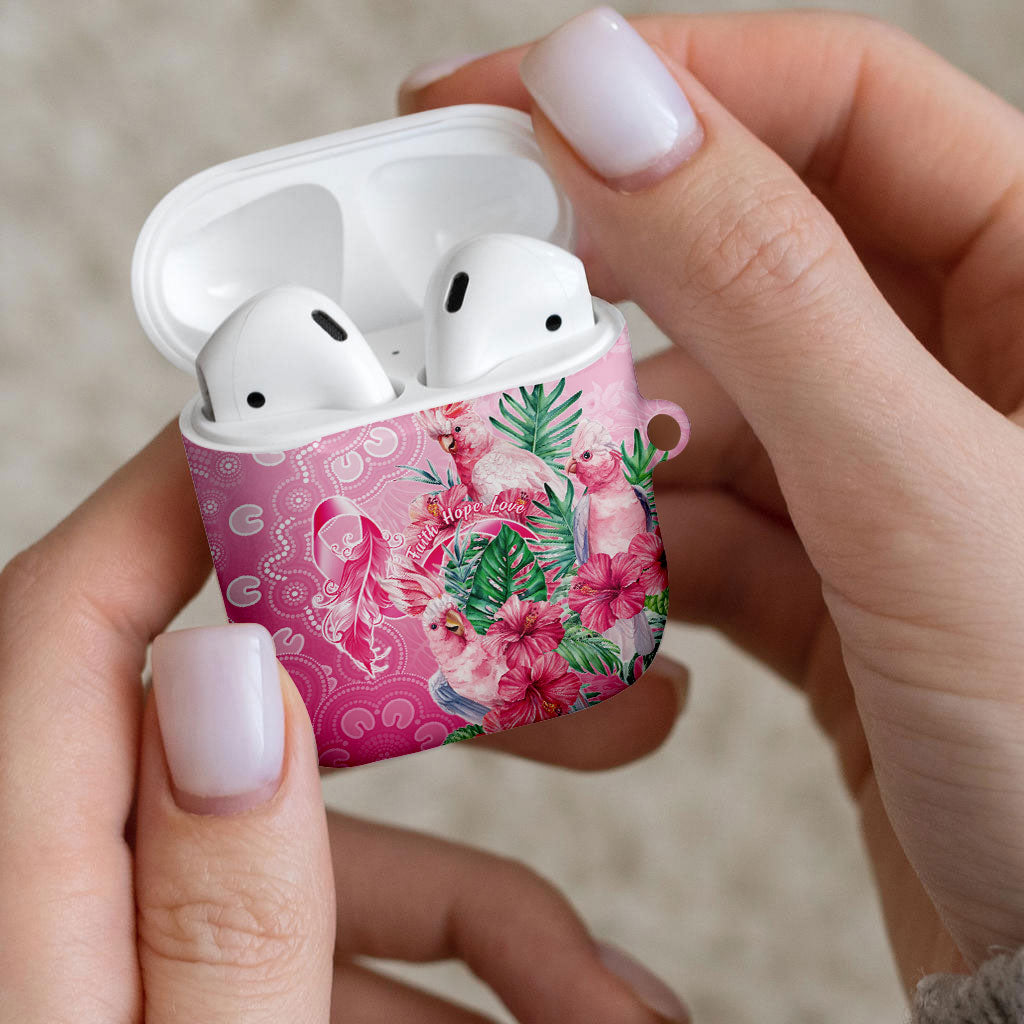 Australia Cockatoos Breast Cancer AirPods Case Faith Hope Love