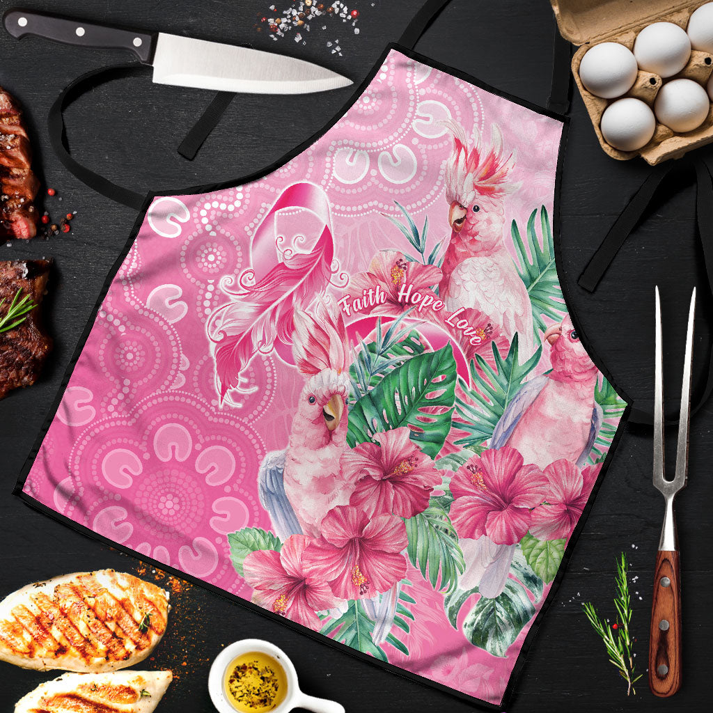 Australia Cockatoos Breast Cancer Apron Faith Hope Love