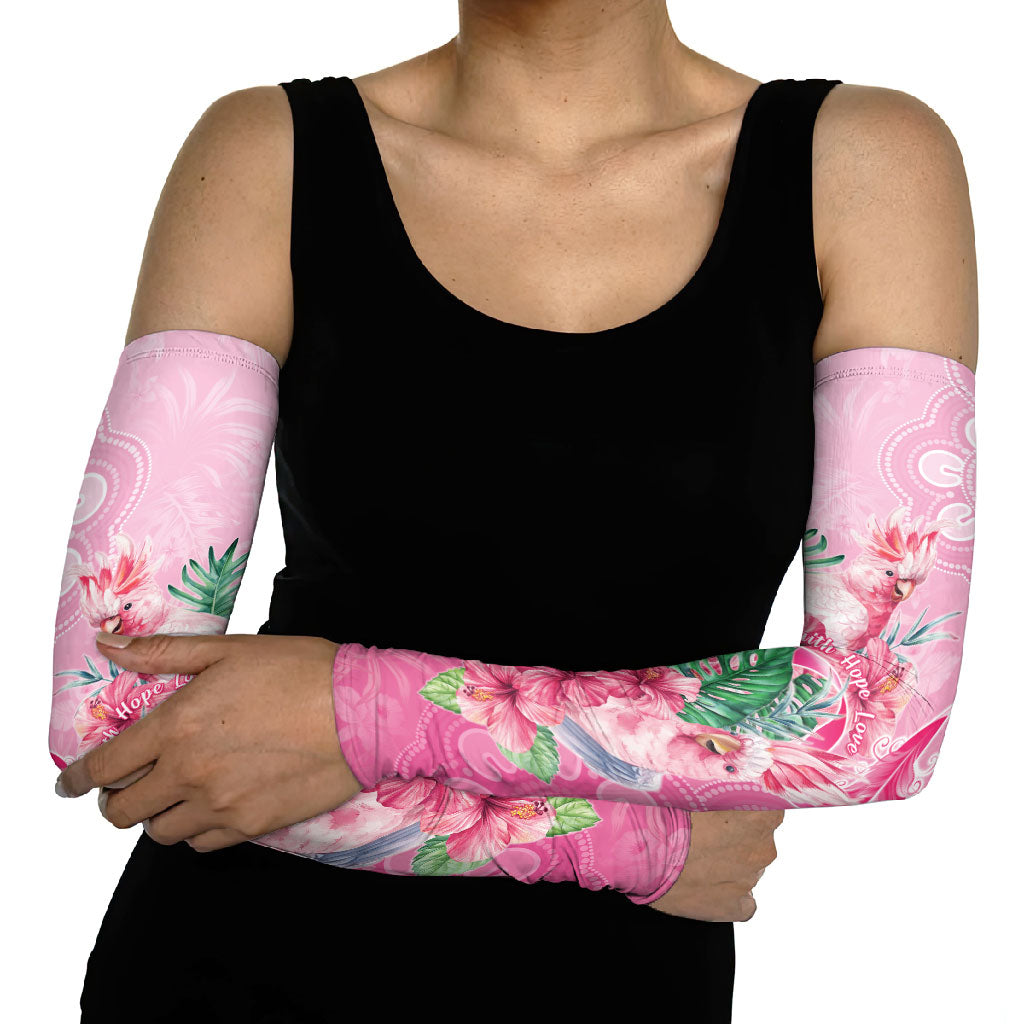 Australia Cockatoos Breast Cancer Arm Sleeves Faith Hope Love