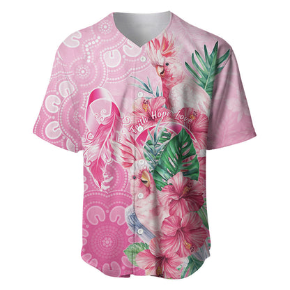Australia Cockatoos Breast Cancer Baseball Jersey Faith Hope Love