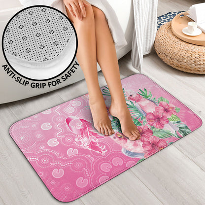 Australia Cockatoos Breast Cancer Bathroom Set Faith Hope Love
