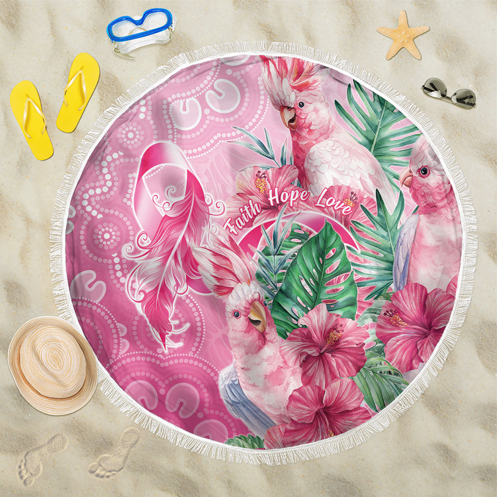 Australia Cockatoos Breast Cancer Beach Blanket Faith Hope Love