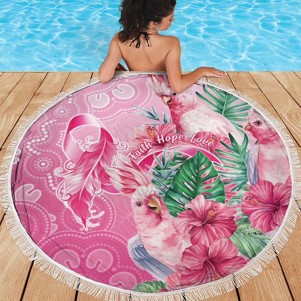 Australia Cockatoos Breast Cancer Beach Blanket Faith Hope Love