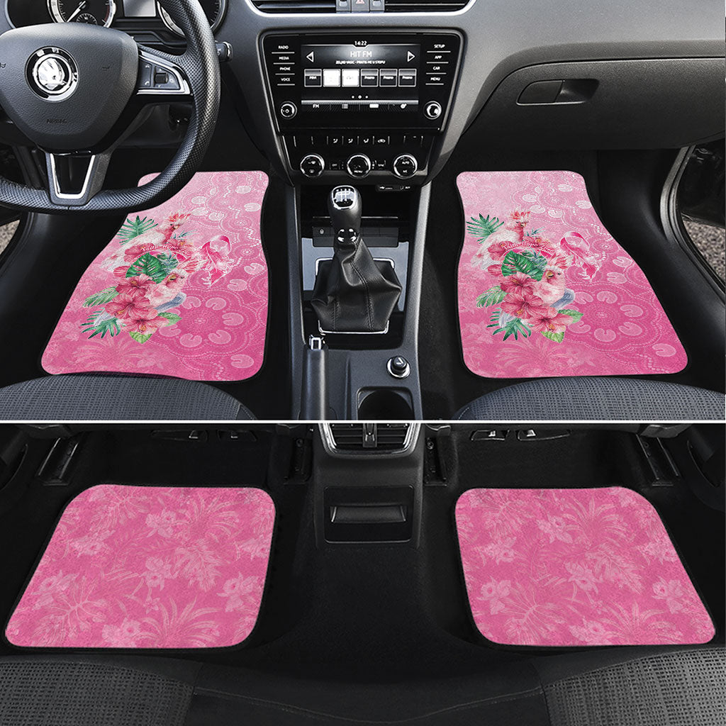 Australia Cockatoos Breast Cancer Car Mats Faith Hope Love