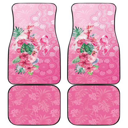 Australia Cockatoos Breast Cancer Car Mats Faith Hope Love