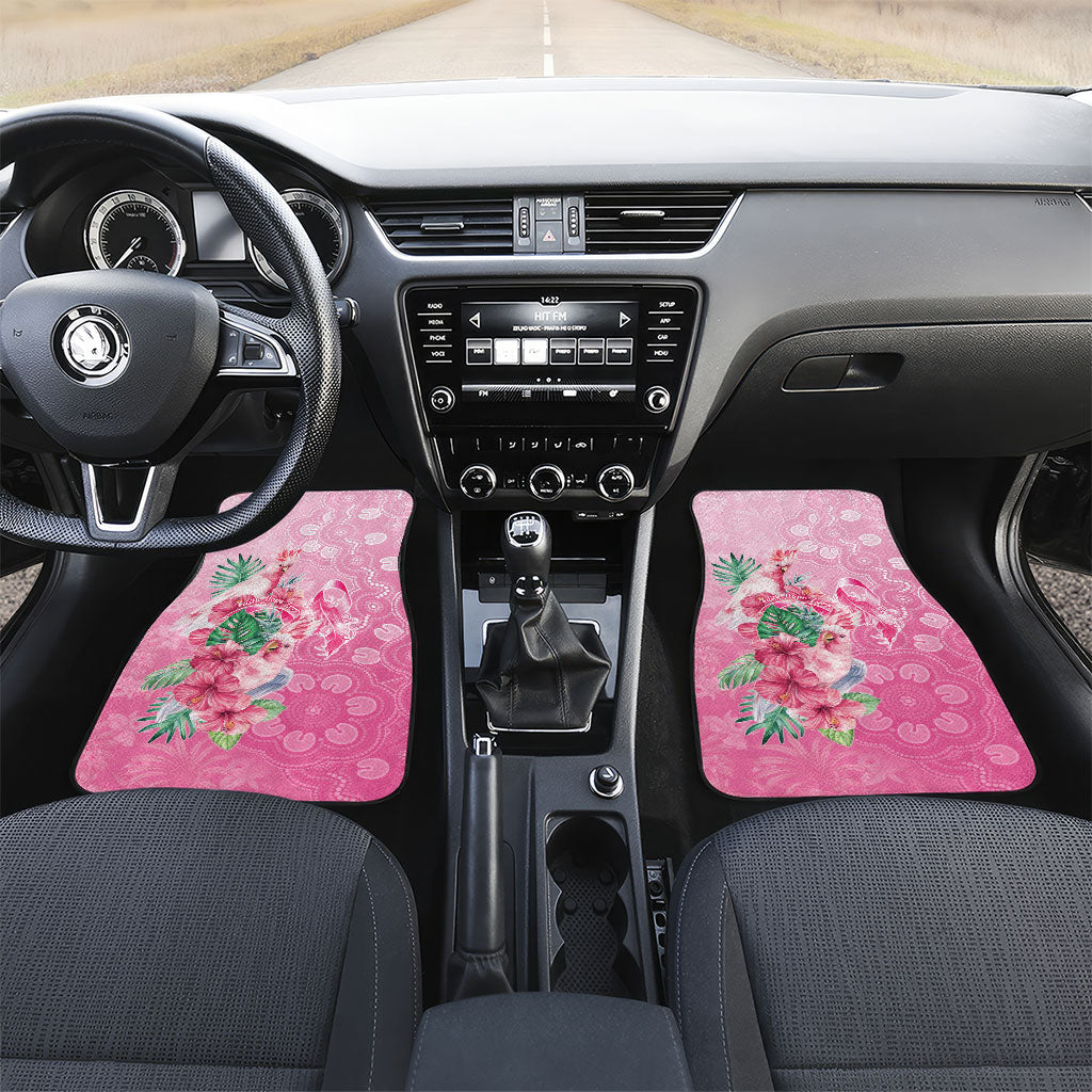 Australia Cockatoos Breast Cancer Car Mats Faith Hope Love