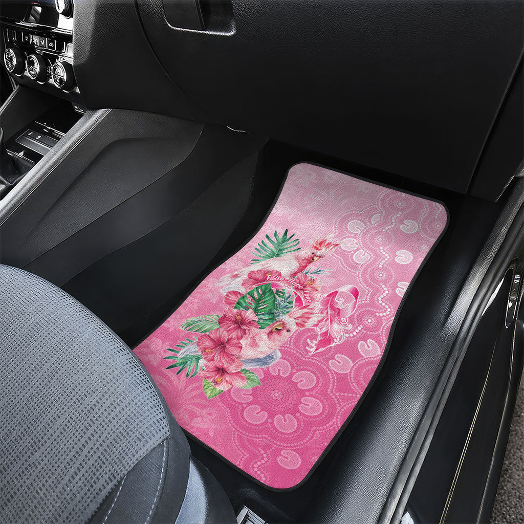 Australia Cockatoos Breast Cancer Car Mats Faith Hope Love