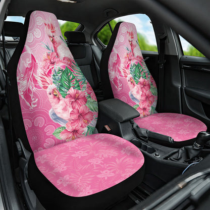 Australia Cockatoos Breast Cancer Car Seat Cover Faith Hope Love