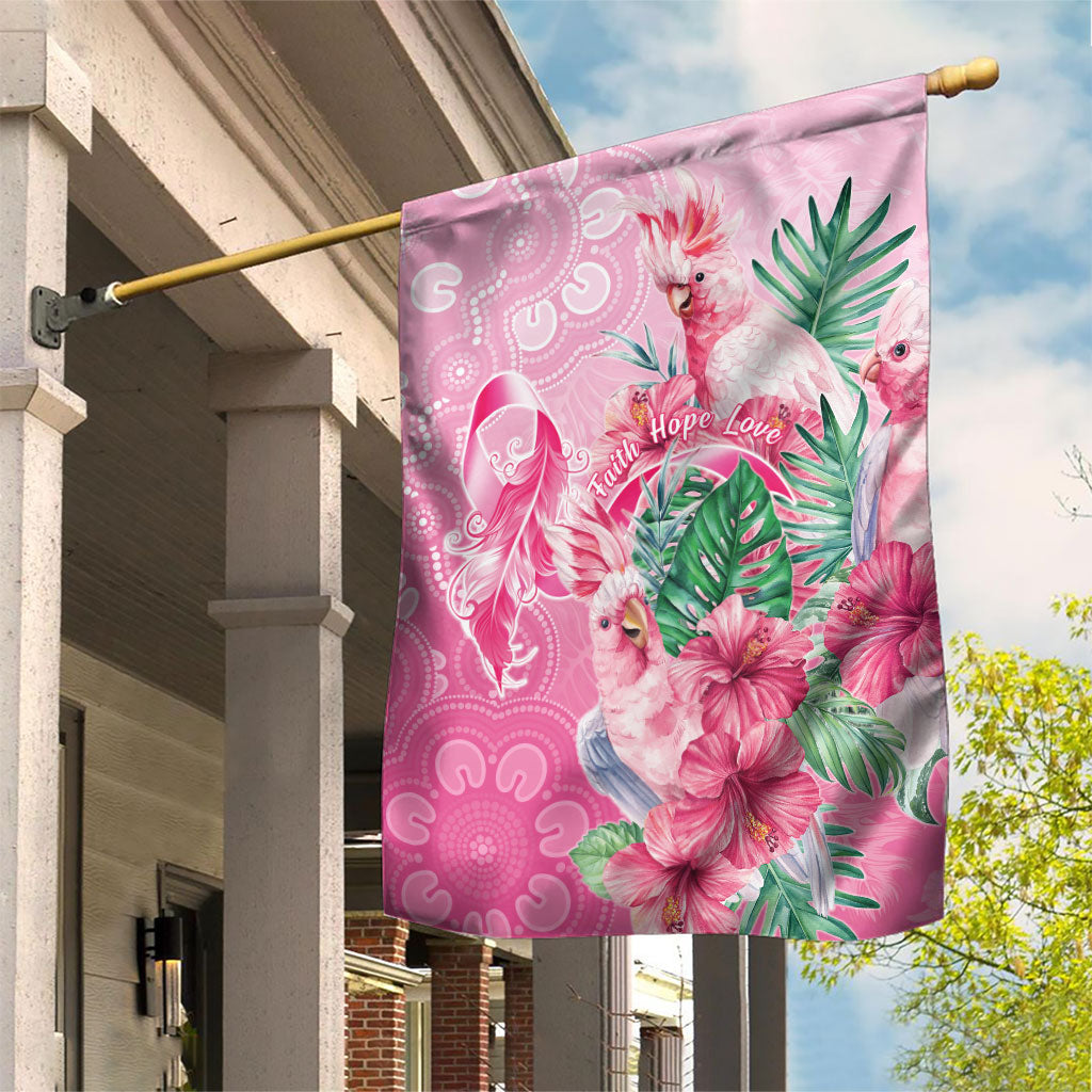 Australia Cockatoos Breast Cancer Garden Flag Faith Hope Love