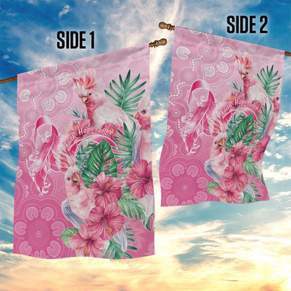 Australia Cockatoos Breast Cancer Garden Flag Faith Hope Love
