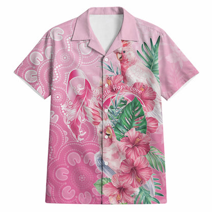 Australia Cockatoos Breast Cancer Hawaiian Shirt Faith Hope Love