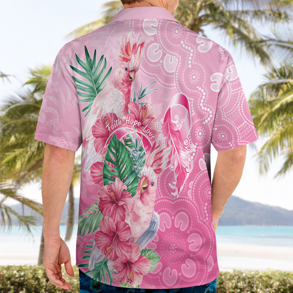 Australia Cockatoos Breast Cancer Hawaiian Shirt Faith Hope Love