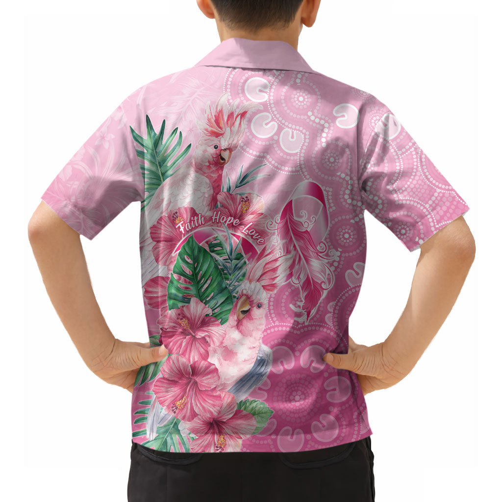 Australia Cockatoos Breast Cancer Hawaiian Shirt Faith Hope Love