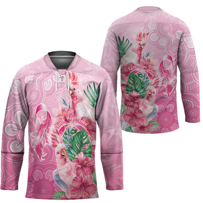 Australia Cockatoos Breast Cancer Hockey Jersey Faith Hope Love