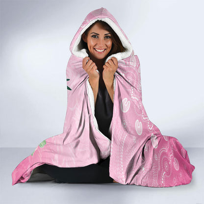 Australia Cockatoos Breast Cancer Hooded Blanket Faith Hope Love