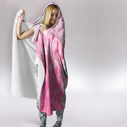 Australia Cockatoos Breast Cancer Hooded Blanket Faith Hope Love