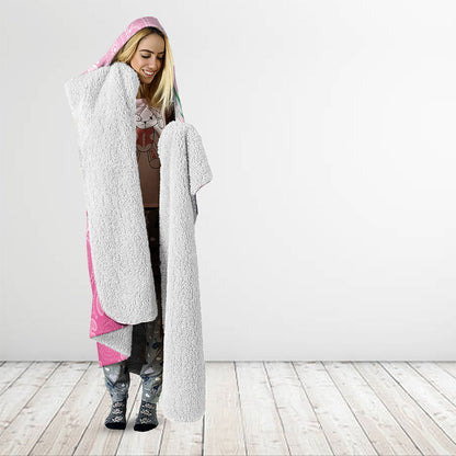 Australia Cockatoos Breast Cancer Hooded Blanket Faith Hope Love