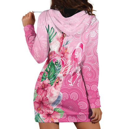 Australia Cockatoos Breast Cancer Hoodie Dress Faith Hope Love