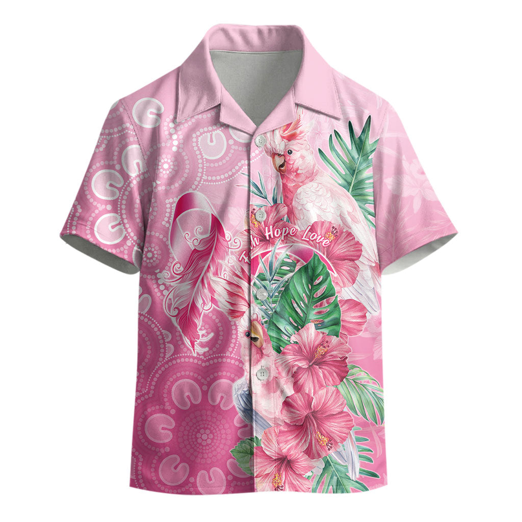 Australia Cockatoos Breast Cancer Kid Hawaiian Shirt Faith Hope Love