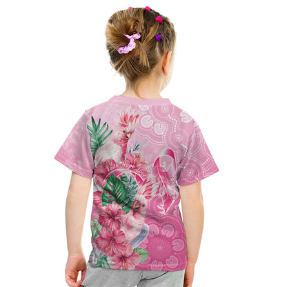 Australia Cockatoos Breast Cancer Kid T Shirt Faith Hope Love