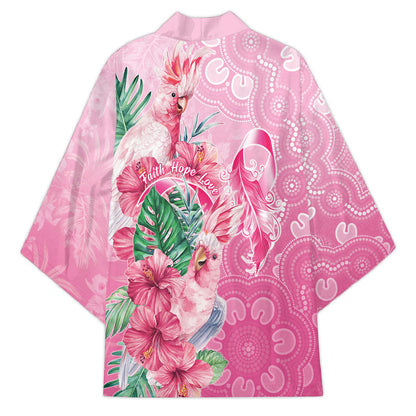 Australia Cockatoos Breast Cancer Kimono Faith Hope Love