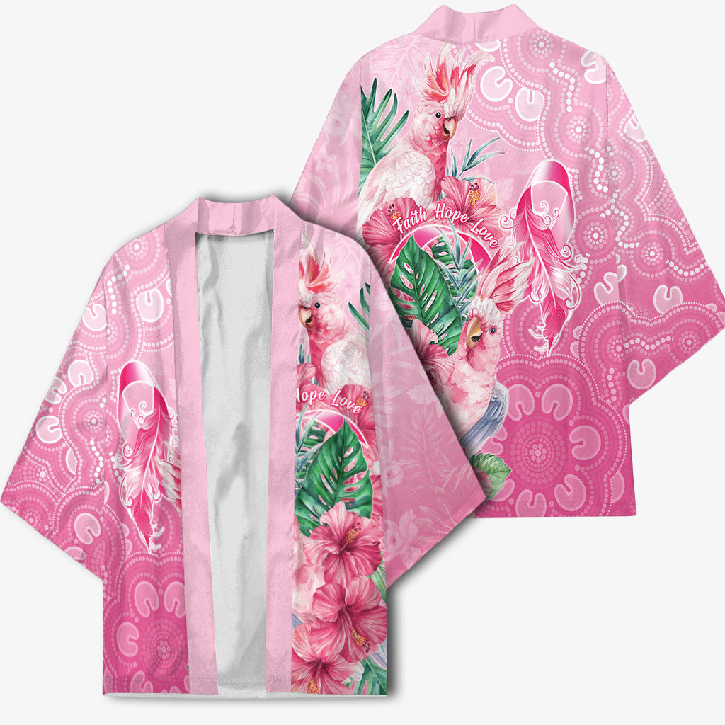 Australia Cockatoos Breast Cancer Kimono Faith Hope Love