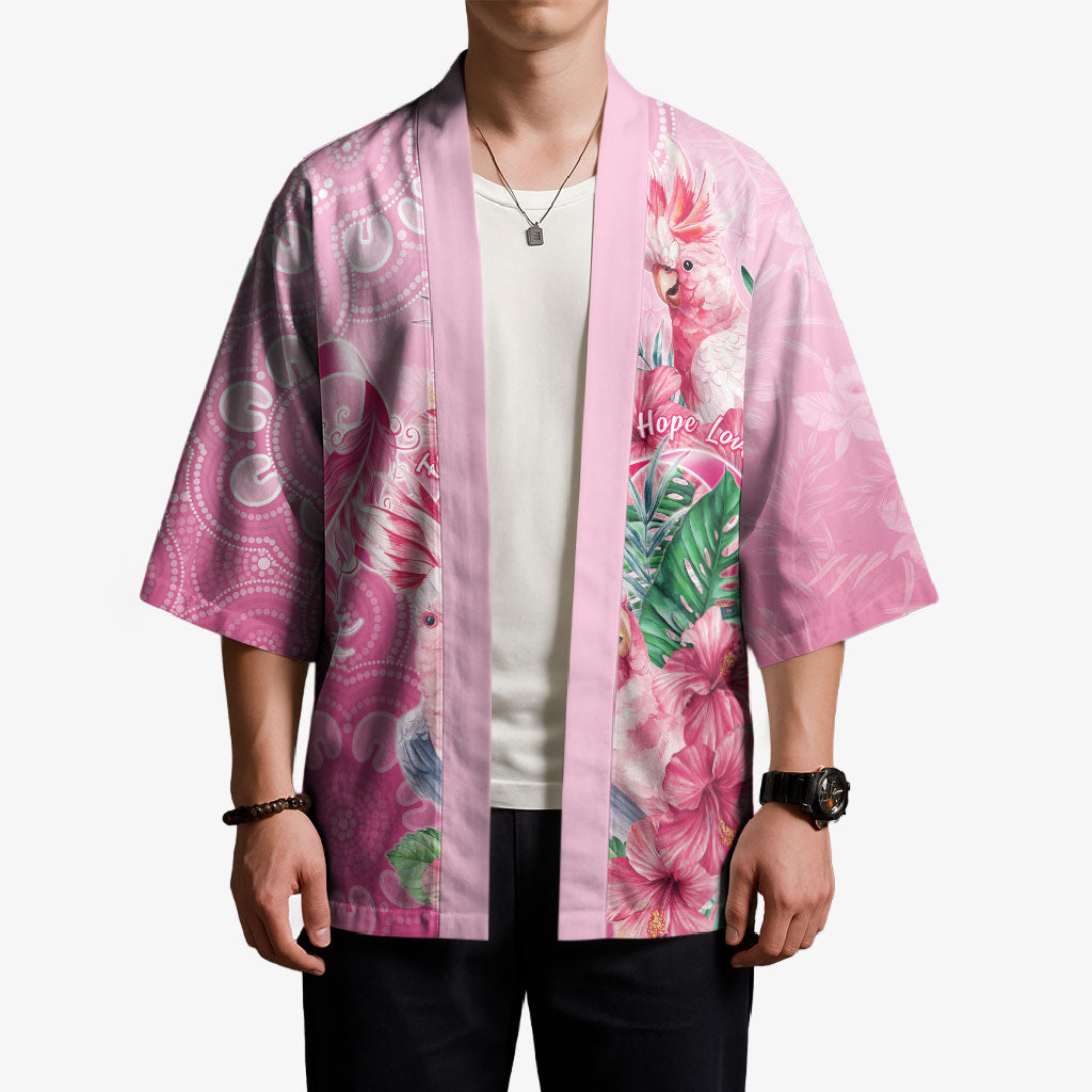 Australia Cockatoos Breast Cancer Kimono Faith Hope Love
