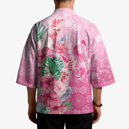Australia Cockatoos Breast Cancer Kimono Faith Hope Love