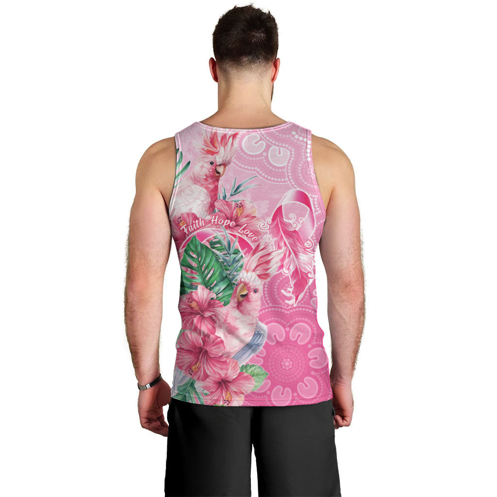 Australia Cockatoos Breast Cancer Men Tank Top Faith Hope Love