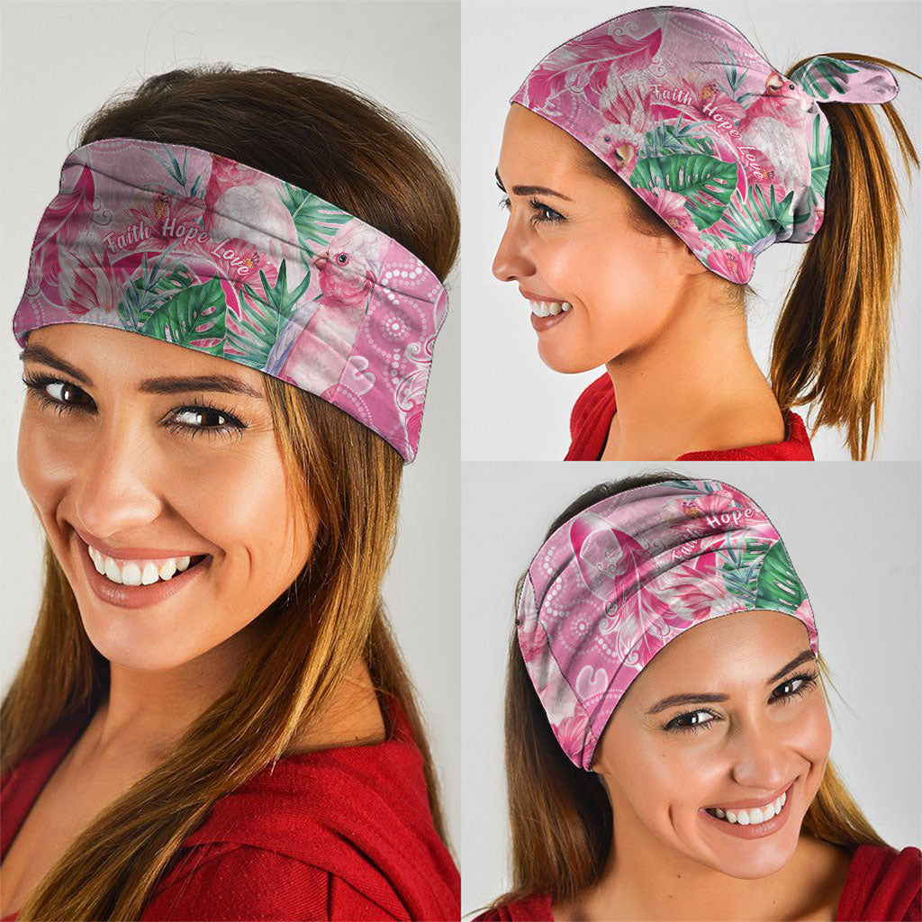 Australia Cockatoos Breast Cancer Neck Gaiter Faith Hope Love