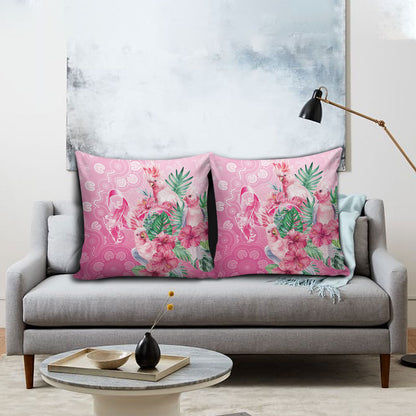 Australia Cockatoos Breast Cancer Pillow Cover Faith Hope Love